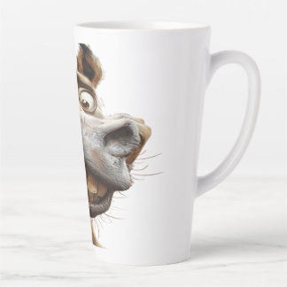 Tasse Latte Drôle âne art design