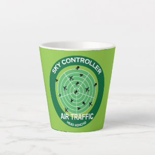 Tasse Latte Drôle cadeau du contrôleur de la circulation aérie