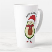 Tasse Latte Drôle cadeau Santa Hat Avocado (Angle droit)