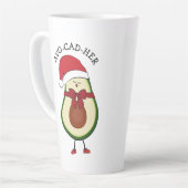 Tasse Latte Drôle cadeau Santa Hat Avocado (Angle gauche)