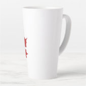 Tasse Latte Drôle Canadien (Angle droit)