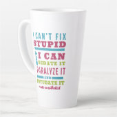 Tasse Latte Drôle CRNA / Anesthésiologiste ne peut pas réparer (Angle gauche)