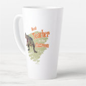 Tasse Latte Drôle de dinosaure Meilleur enseignant de la class (Angle gauche)