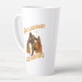 Tasse Latte Drôle de motivation de course de Bigfoot (Angle gauche)