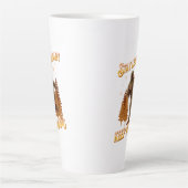 Tasse Latte Drôle de motivation de course de Bigfoot (Devant)