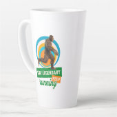 Tasse Latte Drôle de motivation de course de Bigfoot (Angle gauche)