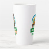 Tasse Latte Drôle de motivation de course de Bigfoot (Devant)
