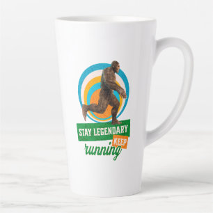 Tasse Latte Drôle de motivation de course de Bigfoot