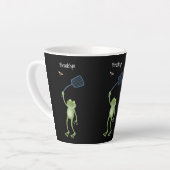 Tasse Latte Drôle dessin animé de la mouche à bec de grenouill (Angle gauche)