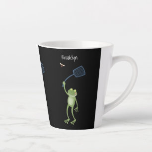 Tasse Latte Drôle dessin animé de la mouche à bec de grenouill