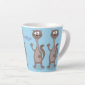 Tasse Latte Drôle dessin animé en toile (Angle droit)
