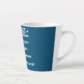 Tasse Latte Drôle Doctorat Doctorat Dissertation Doctorat Dipl (Droite)