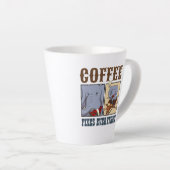 Tasse Latte Drôle Elephant Café Fixe Tout Carton (Angle droit)