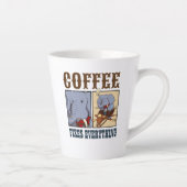 Tasse Latte Drôle Elephant Café Fixe Tout Carton (Droite)