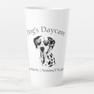 Tasse Latte Drôle Entreprise de Chien Dalmatien