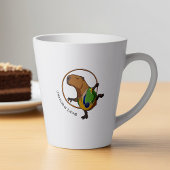 Tasse Latte Drôle Gymnaste rythmique Capybara Hoop Dessin