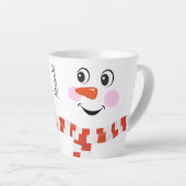 Tasse Latte Drôle Happy Face Snowman Écart d'hiver Hot Coca (Angle droit)