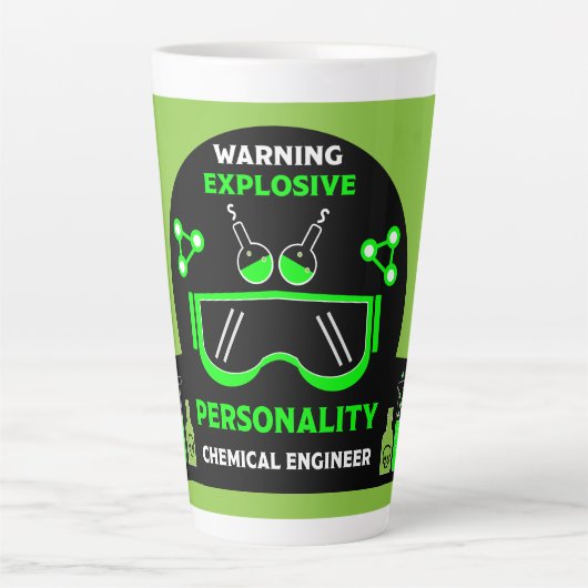 Tasse Latte Drôle Ingénieur Chimique Cadeaux (Devant)