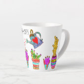 Tasse Latte Drôle J'Ai Vu Mes Cactus Plante (Angle droit)