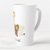 Tasse Latte Drôle Llama Turquie Thanksgiving (Angle droit)