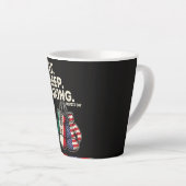 Tasse Latte Drôle Manger Dormir Répéter Boxe (Angle droit)