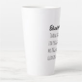 Tasse Latte Drôle Merci de sitter chien pour animal de compagn (Devant)