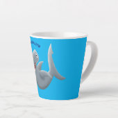Tasse Latte Drôle mignon requin marteau dessin animé (Angle droit)