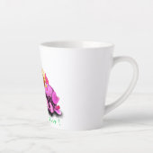 Tasse Latte Drôle Poulets En Attente Oeuf À Hatch - Texte Pers (Droite)