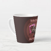 Tasse Latte Drôle Raccoon Strict Régime alimentaire complet Ca (Angle gauche)