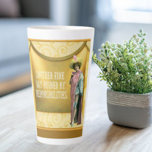 Tasse Latte Drôle Ruiné Par Les Responsabilités