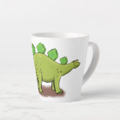 Tasse Latte Drôle stegosaurus dinosaure dessin animé (Angle droit)