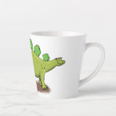 Tasse Latte Drôle stegosaurus dinosaure dessin animé (Droite)