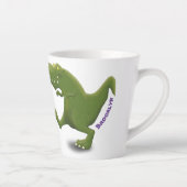 Tasse Latte Drôle T rex dinosaure dessin animé humour (Droite)