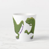 Tasse Latte Drôle T rex dinosaure dessin animé humour (Devant)