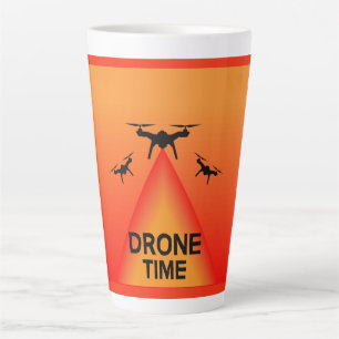 Tasse Latte Drone Hobbyiste   Pilote de drone   Photographie  