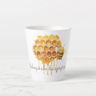 Tasse Latte Du miel pour une abeille