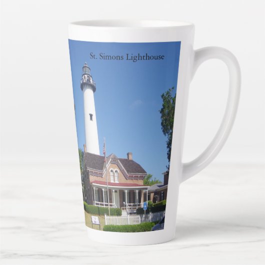 Tasse latte du phare de St. Simons (Droite)