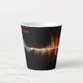 Tasse Latte Dualité de la vague de particules (Devant)