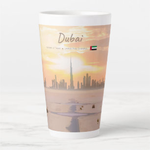 Tasse Latte Dubaï, Émirats arabes unis - Burj Khalifa Desert S