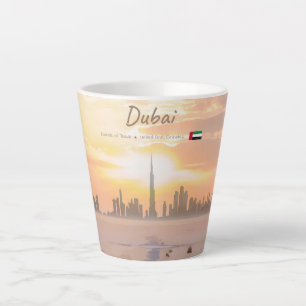 Tasse Latte Dubaï, Émirats arabes unis - Burj Khalifa Desert S