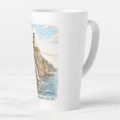 Tasse Latte Duluth, MN, Phare de Split Rock (Angle droit)