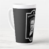 Tasse Latte Dylan Thomas Welsh Poet (Angle gauche)