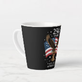 Tasse Latte Eagle and Flag 250 Years of America 1776-2026 (Angle gauche)