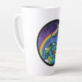 Tasse Latte Earth vs UFO (Angle gauche)