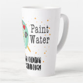 Tasse Latte Eau de peinture ne buvez pas (Angle droit)
