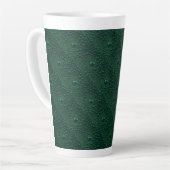 Tasse Latte Eau sur métal vert (Angle gauche)