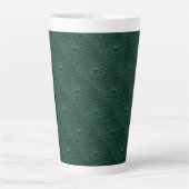 Tasse Latte Eau sur métal vert (Devant)