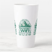 Tasse Latte Échapper à la reconnaissance numérique avec la nat (Devant)