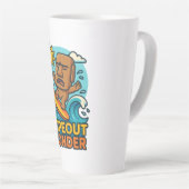 Tasse Latte Échec du Surf Wipeout Moai Chibi (Angle droit)