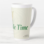 Tasse Latte Echos & Offres | "Me Time" avec feuille flottante (Angle droit)